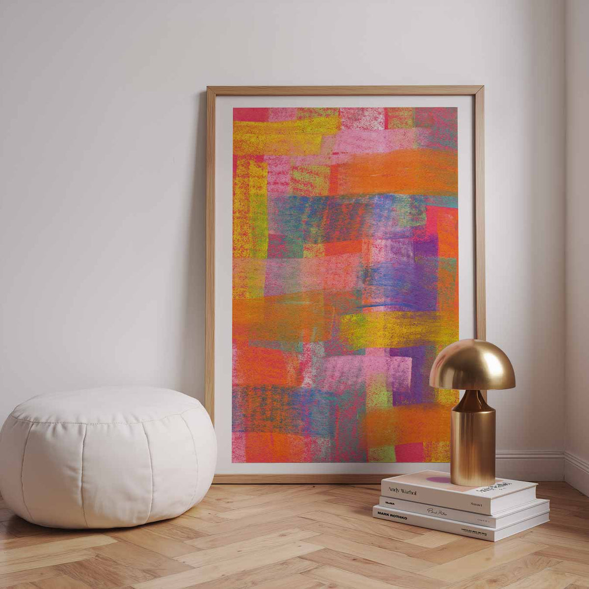 Kleuren Mozaïek – urban poster in staand formaat