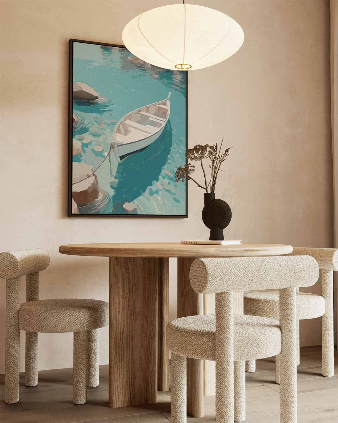 Rustige Boottocht – staand kunstwerk voor modern interieur