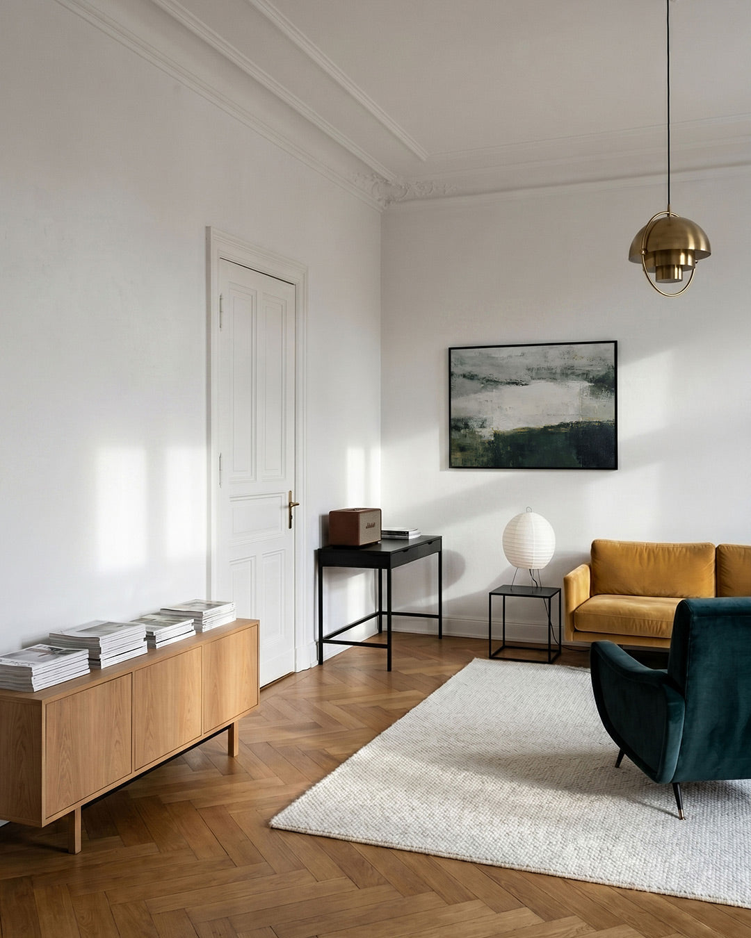 Abstracte landschapsweergave Poster