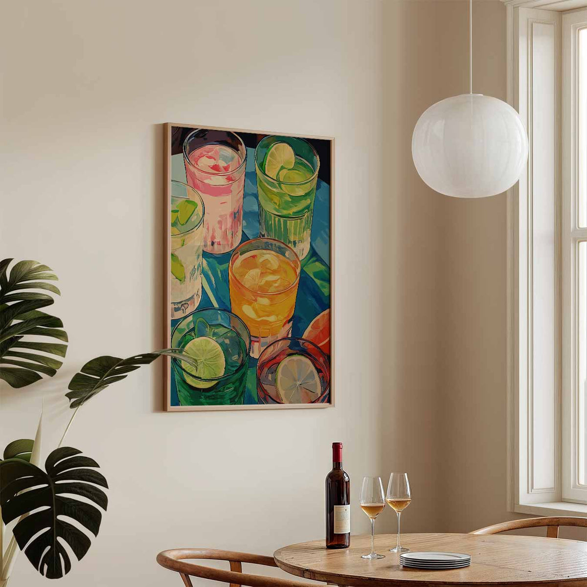 Verfrissende Zomer Cocktails – keukenposter in staand formaat