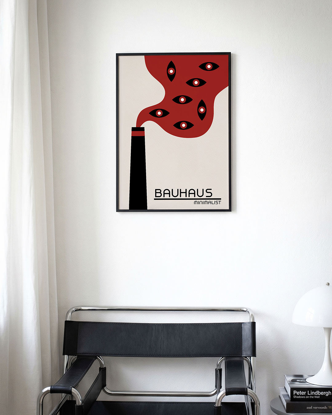 Vorm en rook – moderne Bauhaus wandkunst als poster