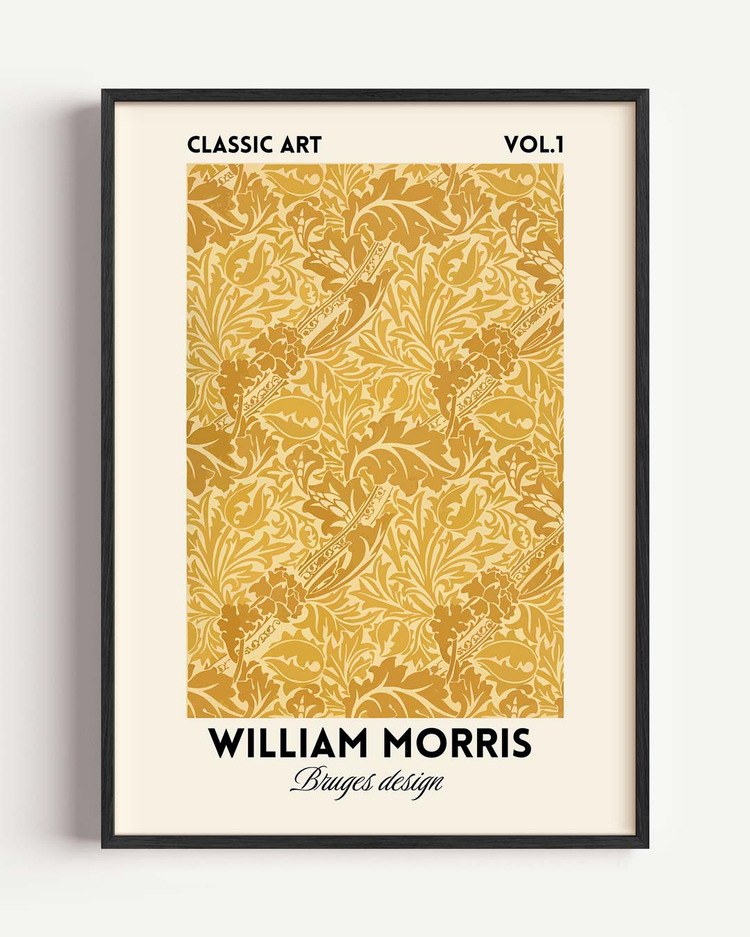 Klassieke Bloempatronen – William Morris portret poster als wanddecoratie