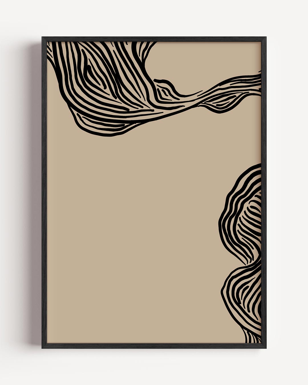 Natuurlijke Elegantie – abstracte portret poster als wanddecoratie