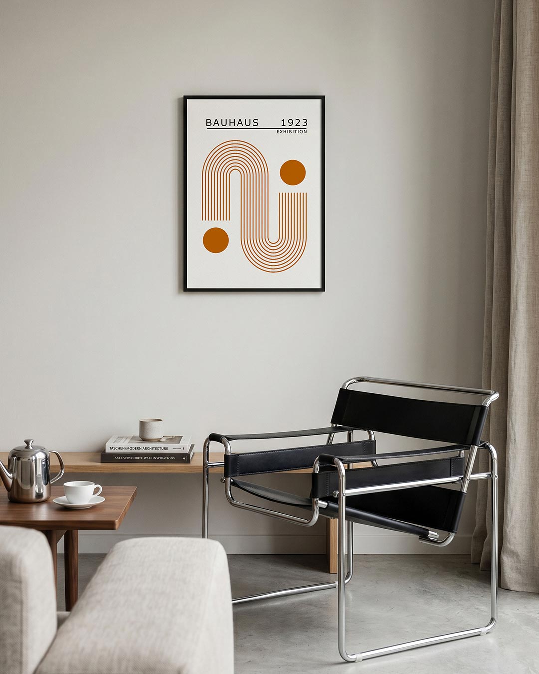  – geometrische Bauhaus poster in staand formaat