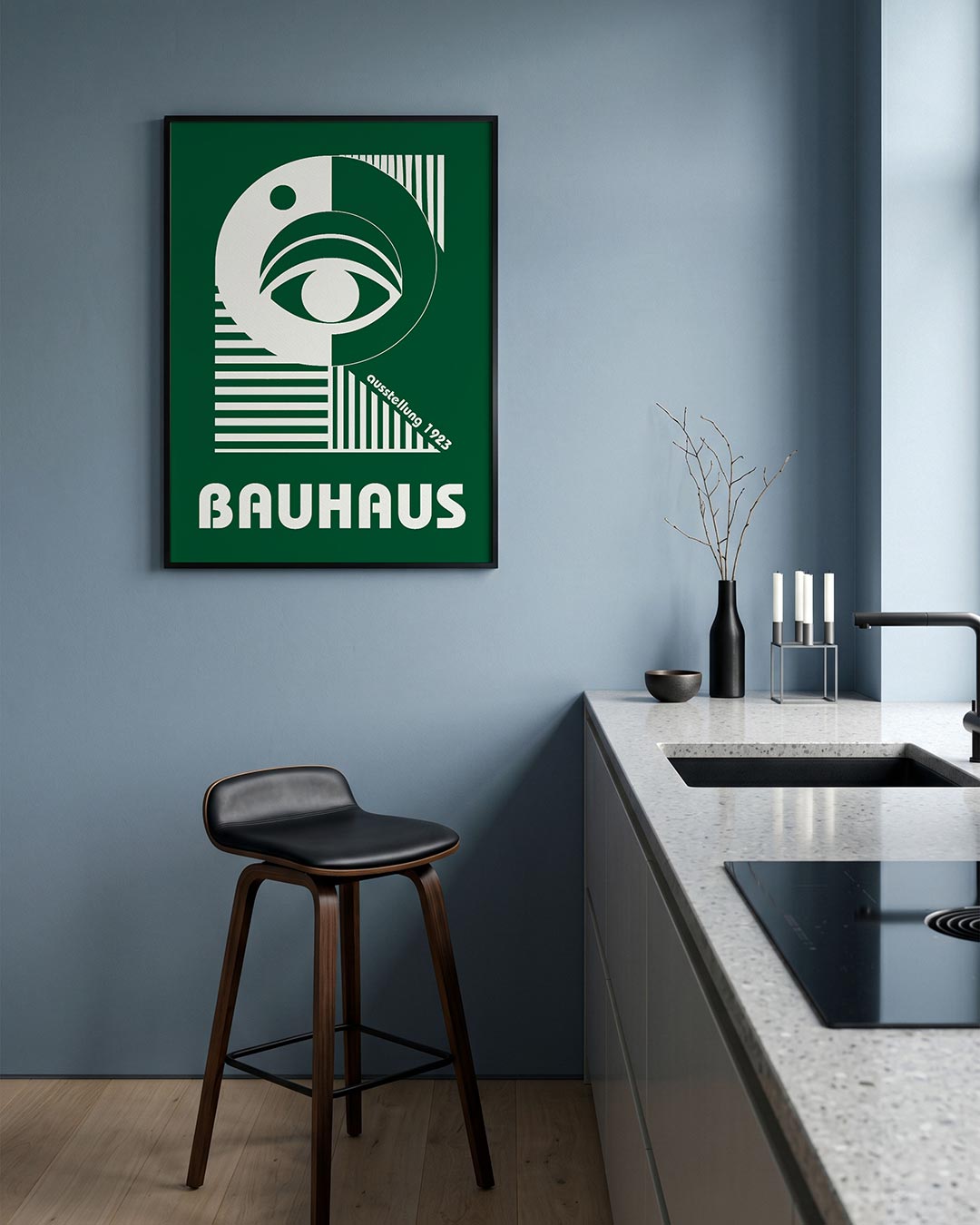  – geometrische Bauhaus poster in staand formaat