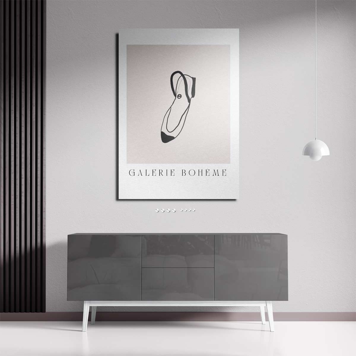Elegante Slof – staande wandkunst voor woonkamer of interieur