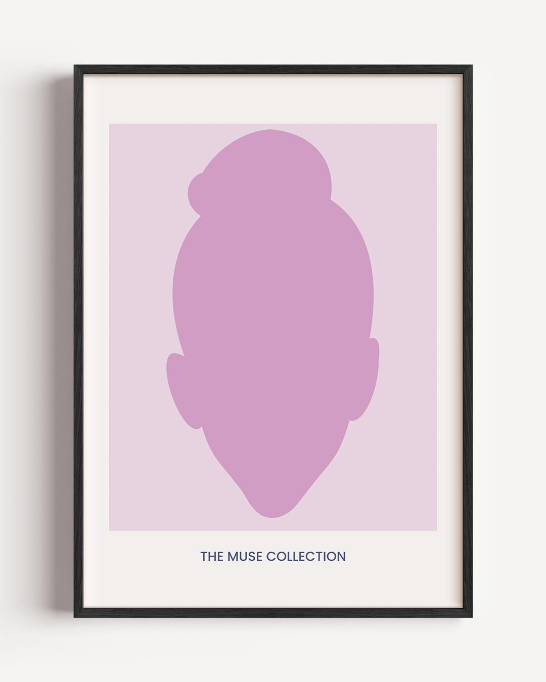 Inspirerende Muse Silhouet – mindfulness portret poster als wanddecoratie