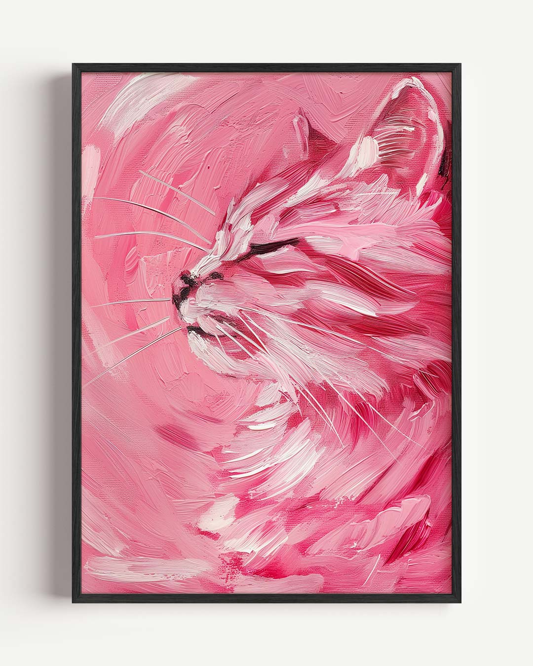 Dromerige Kattenkunst – Popart en Streetart portret poster als wanddecoratie