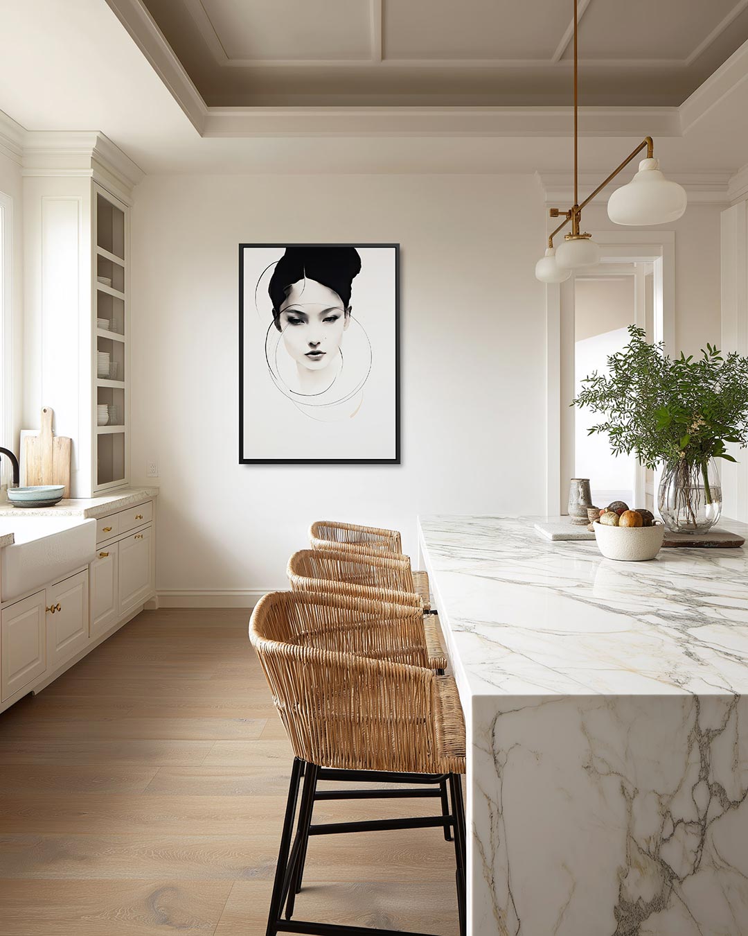 Portret – moderne staande wandkunst