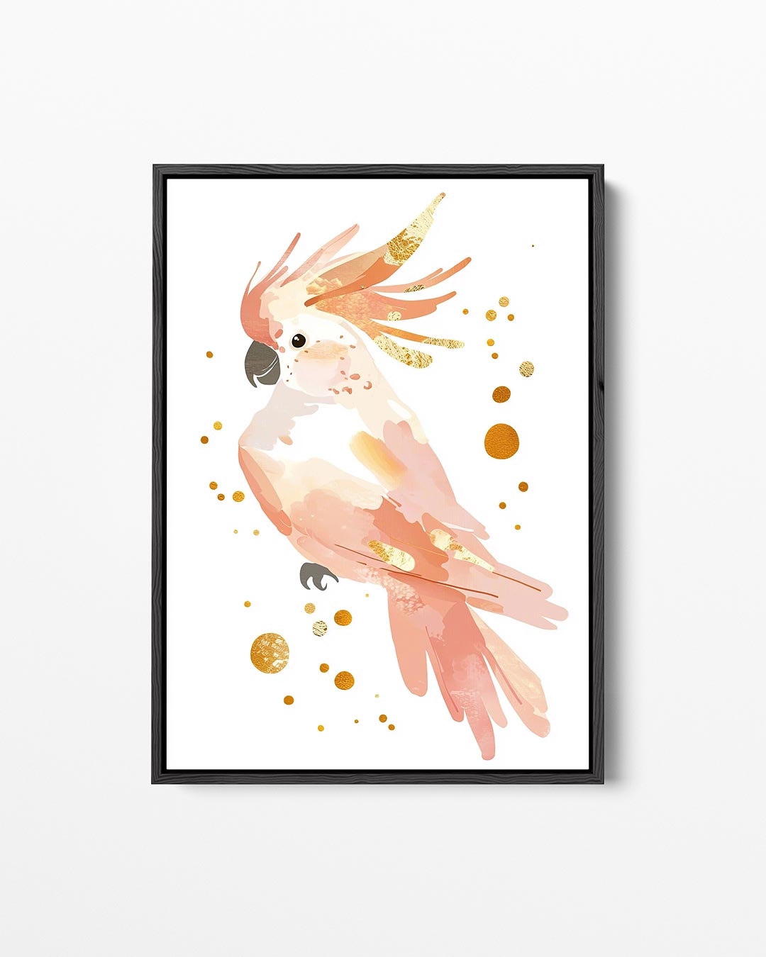 Vrolijke vogel illustratie – staand wanddecoratie kunstwerk