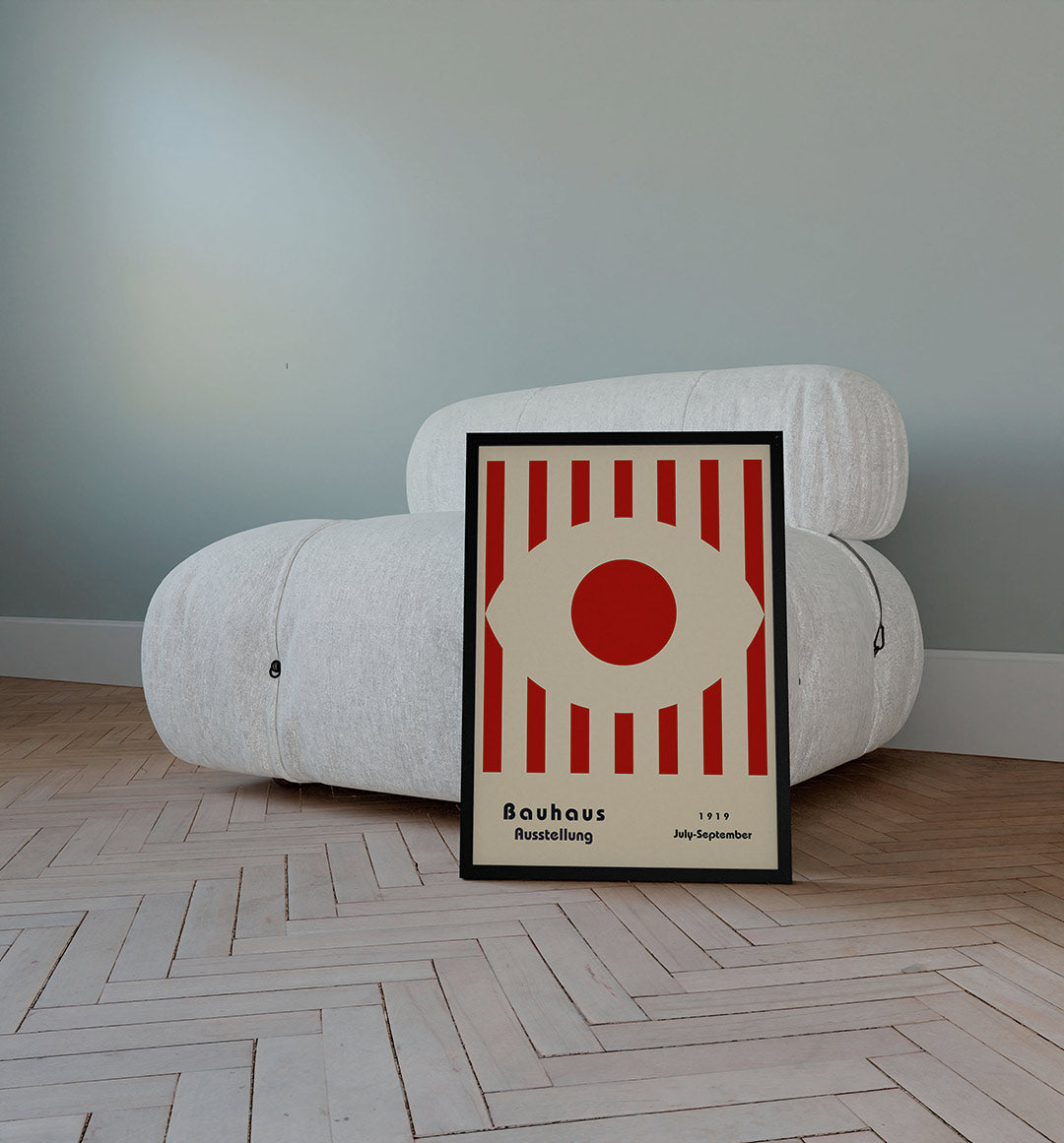 Abstracte – staande Bauhaus poster voor aan de muur