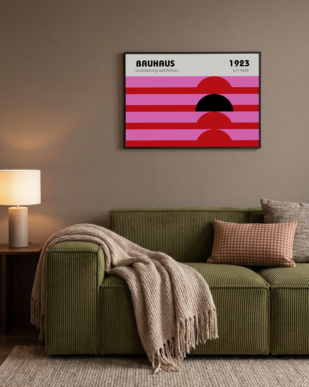 Vorm en kleur – geometrische Bauhaus poster in liggend formaat
