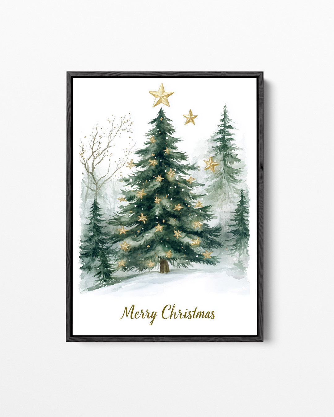 Kerstboom met sterren – staand wanddecoratie kunstwerk