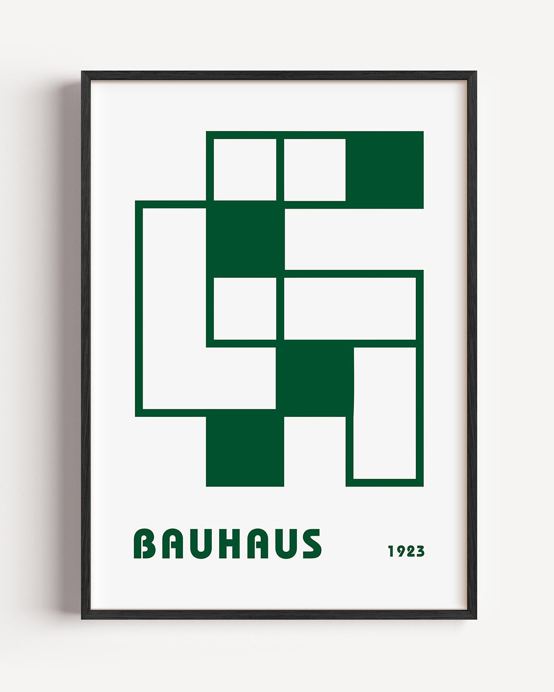 Vormen en vlakken – staande Bauhaus poster als wanddecoratie