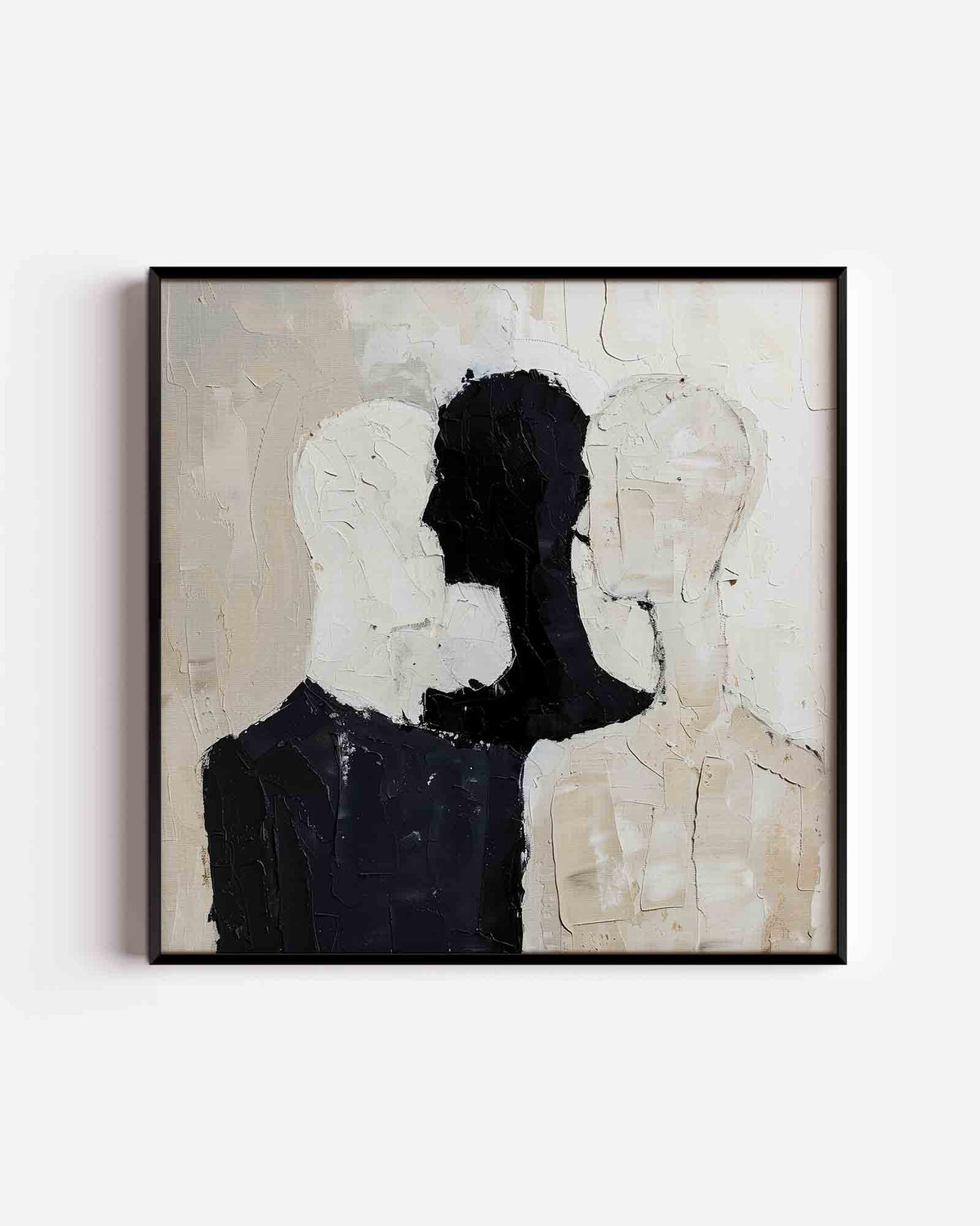 Abstracte silhouetten – abstracte vierkante poster als wanddecoratie