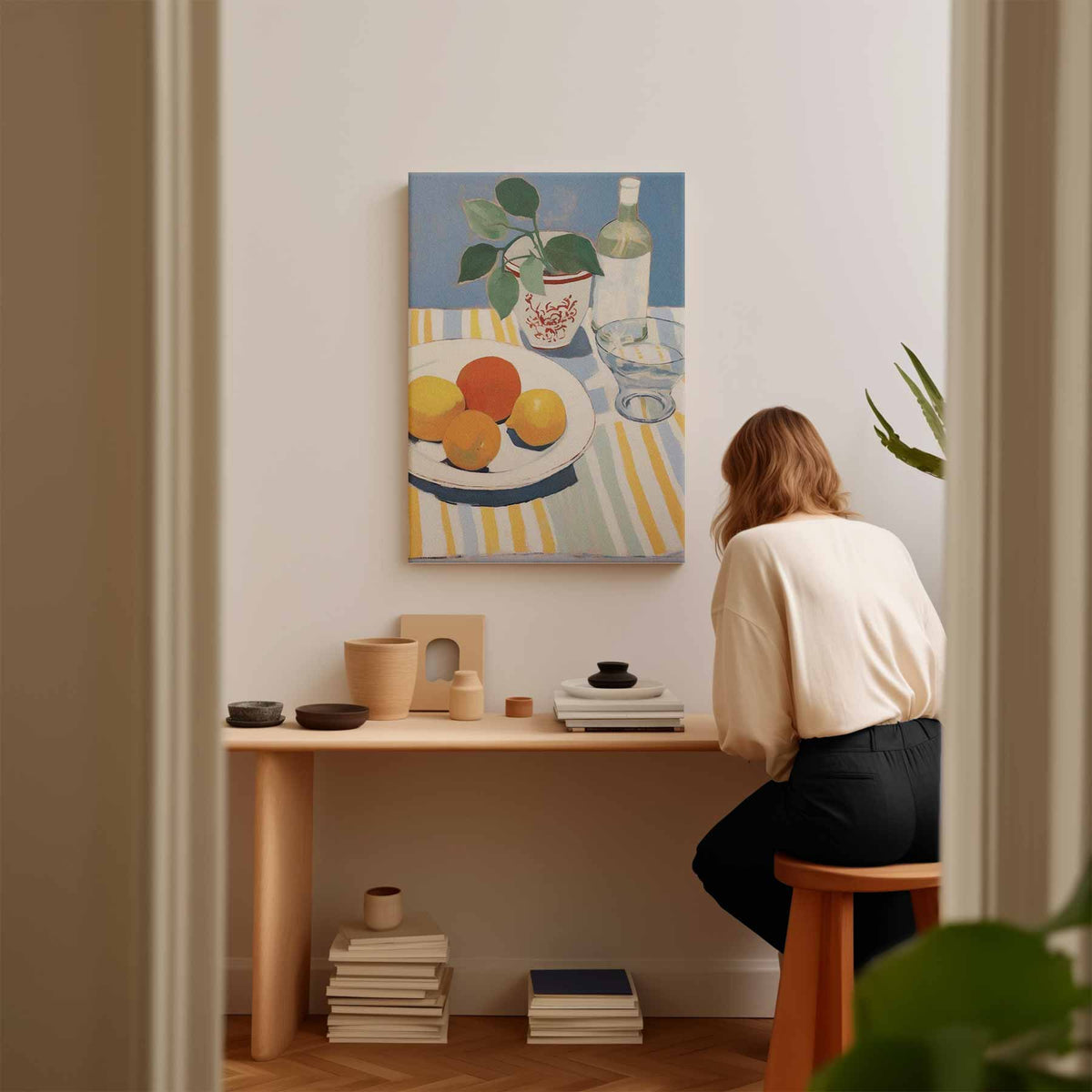 Verfrissende Zomertafel – portret kunstwerk als wanddecoratie, afbeelding 17