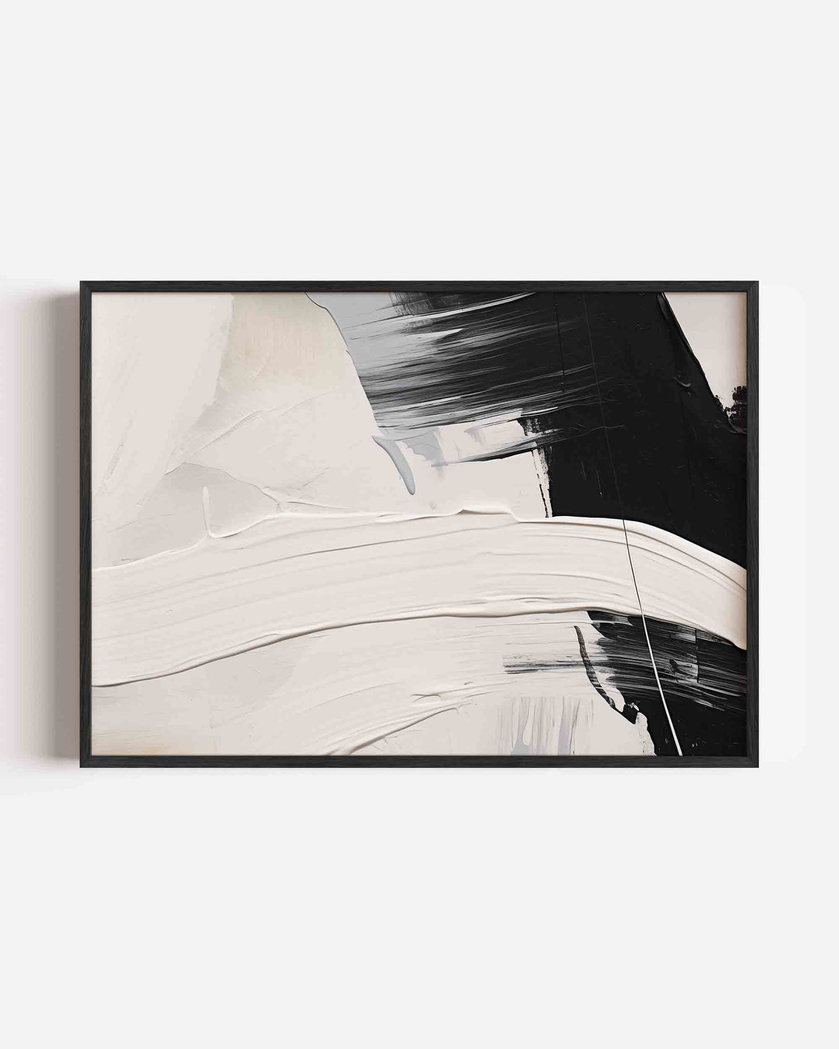 Abstracte penseelstreken – kleurrijke abstracte landscape poster als wanddecoratie