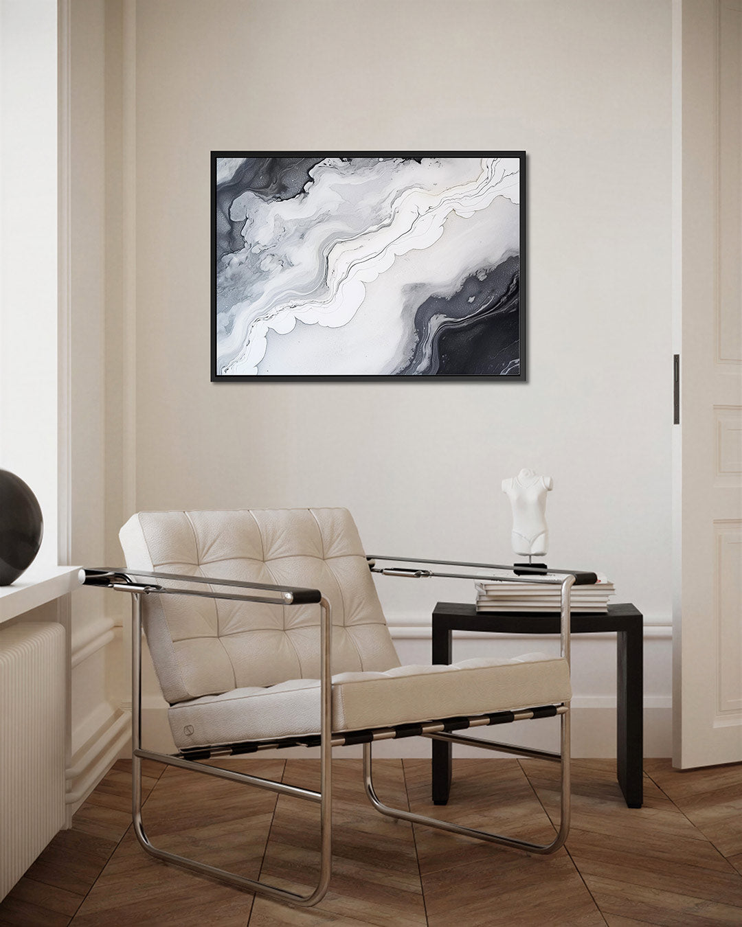 Vloeiende lijnen compositie – Lijnen – kunstwerk op canvas, dibond of plexiglas