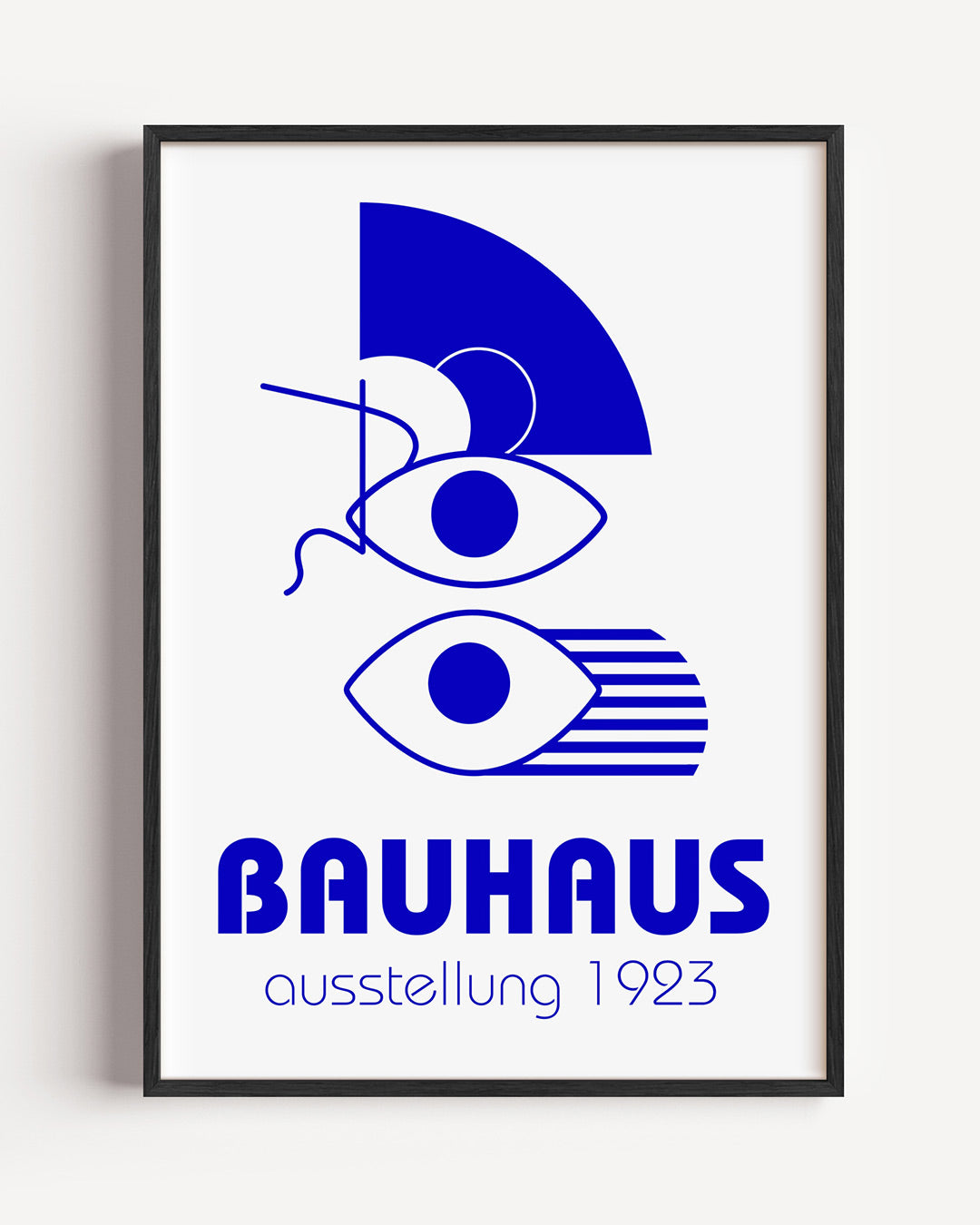 Vormen en lijnen – staande Bauhaus poster als wanddecoratie
