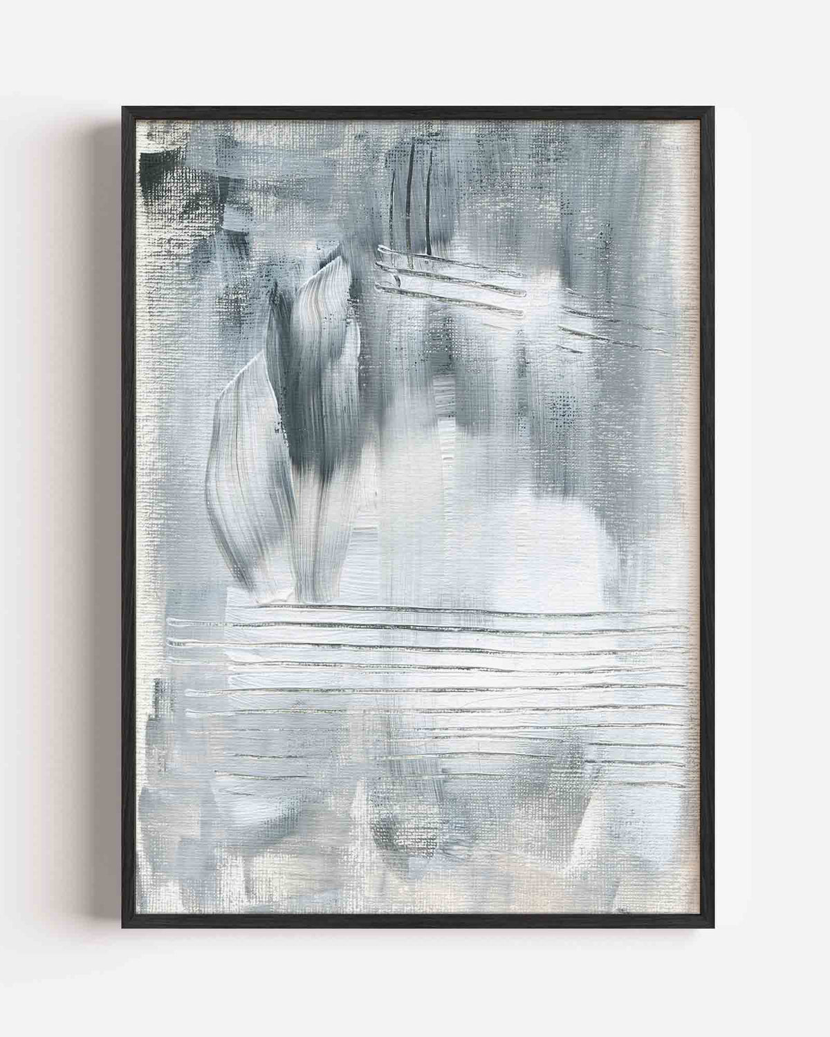 Abstracte penseelstreken – Kleur & Vormen portret poster als wanddecoratie