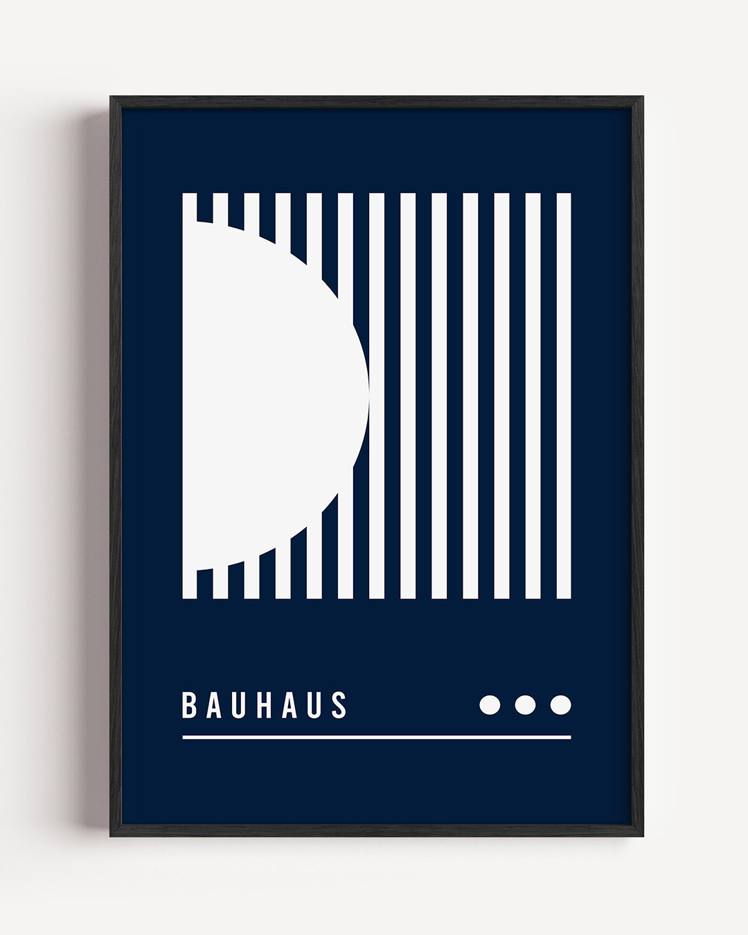 Lijnen en vlakken – staande Bauhaus poster als wanddecoratie