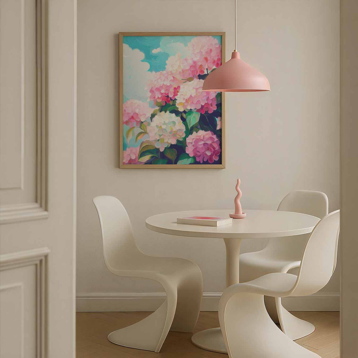 Romantische Bloemenpracht – zomerse poster in staand formaat