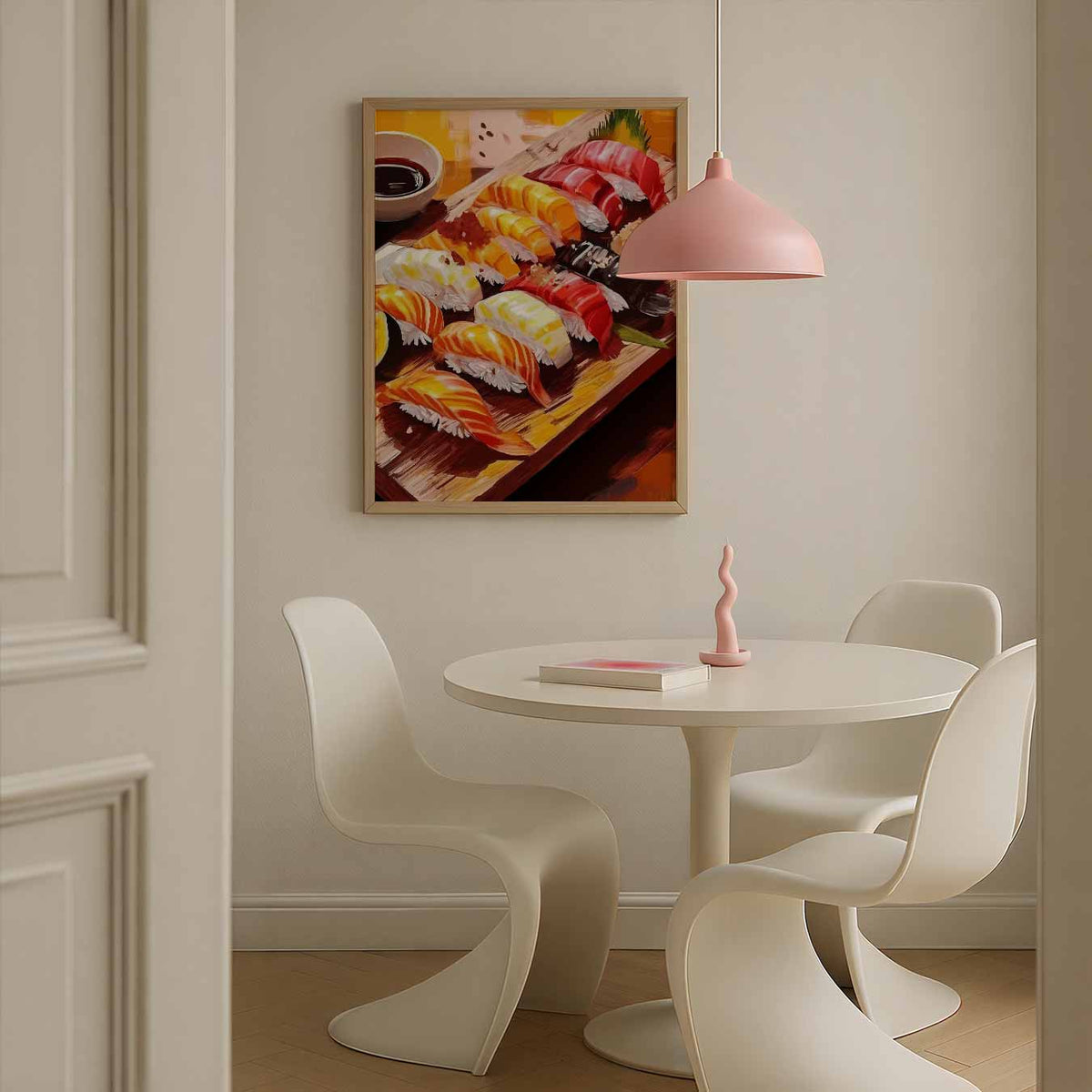 Sushi Liefde – culinaire wandkunst als portret poster