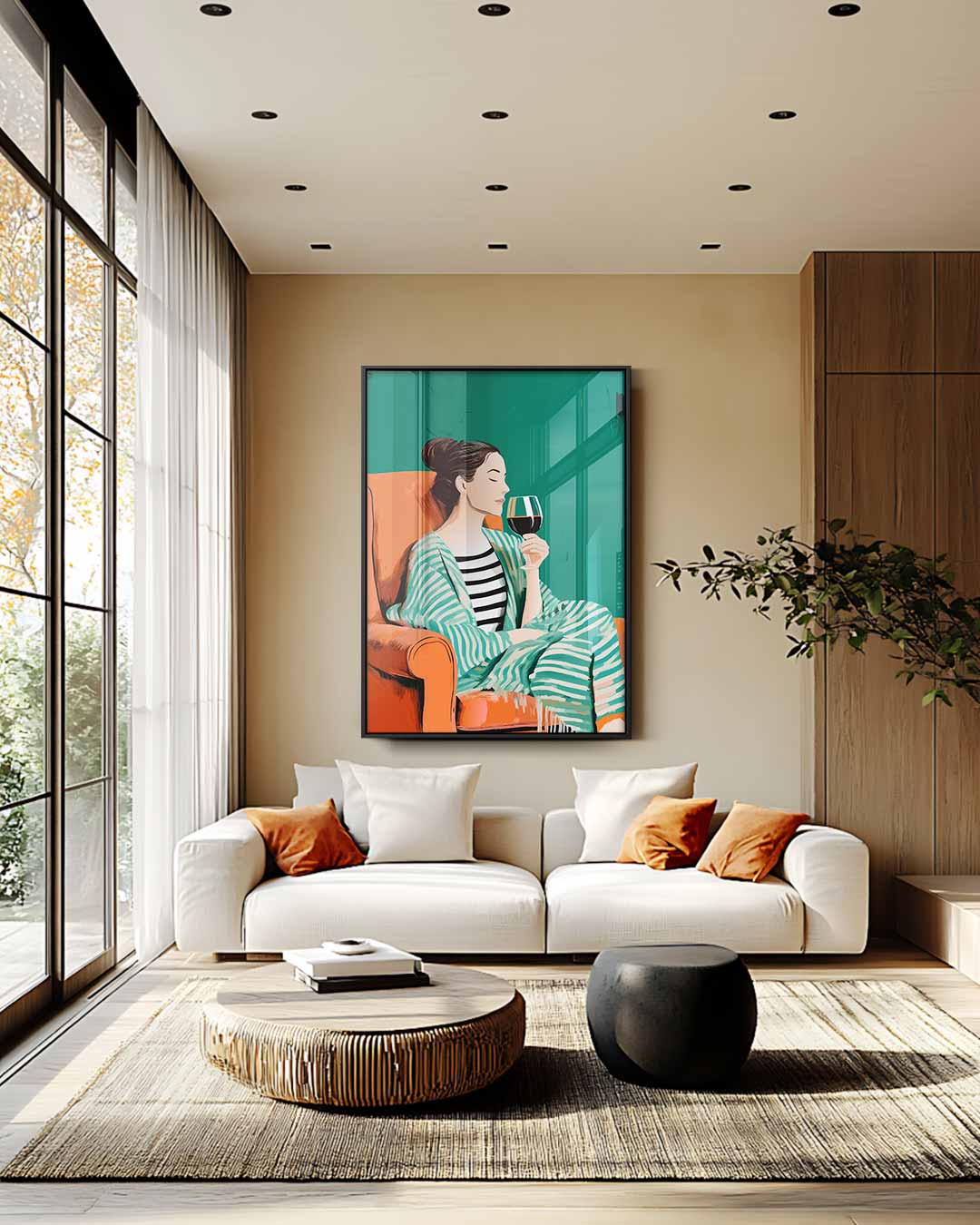 Ontspannen Moment – staand kunstwerk voor modern interieur