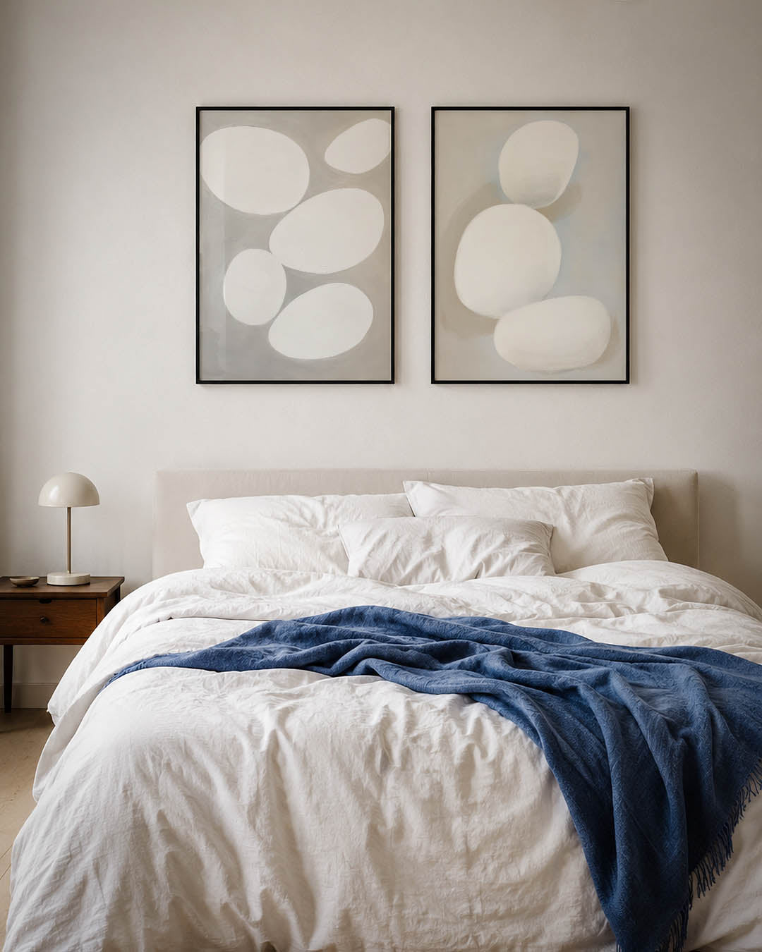 Vorm en balans Posterset-Bauhaus-geïnspireerde geometrische posters in een modern interieur