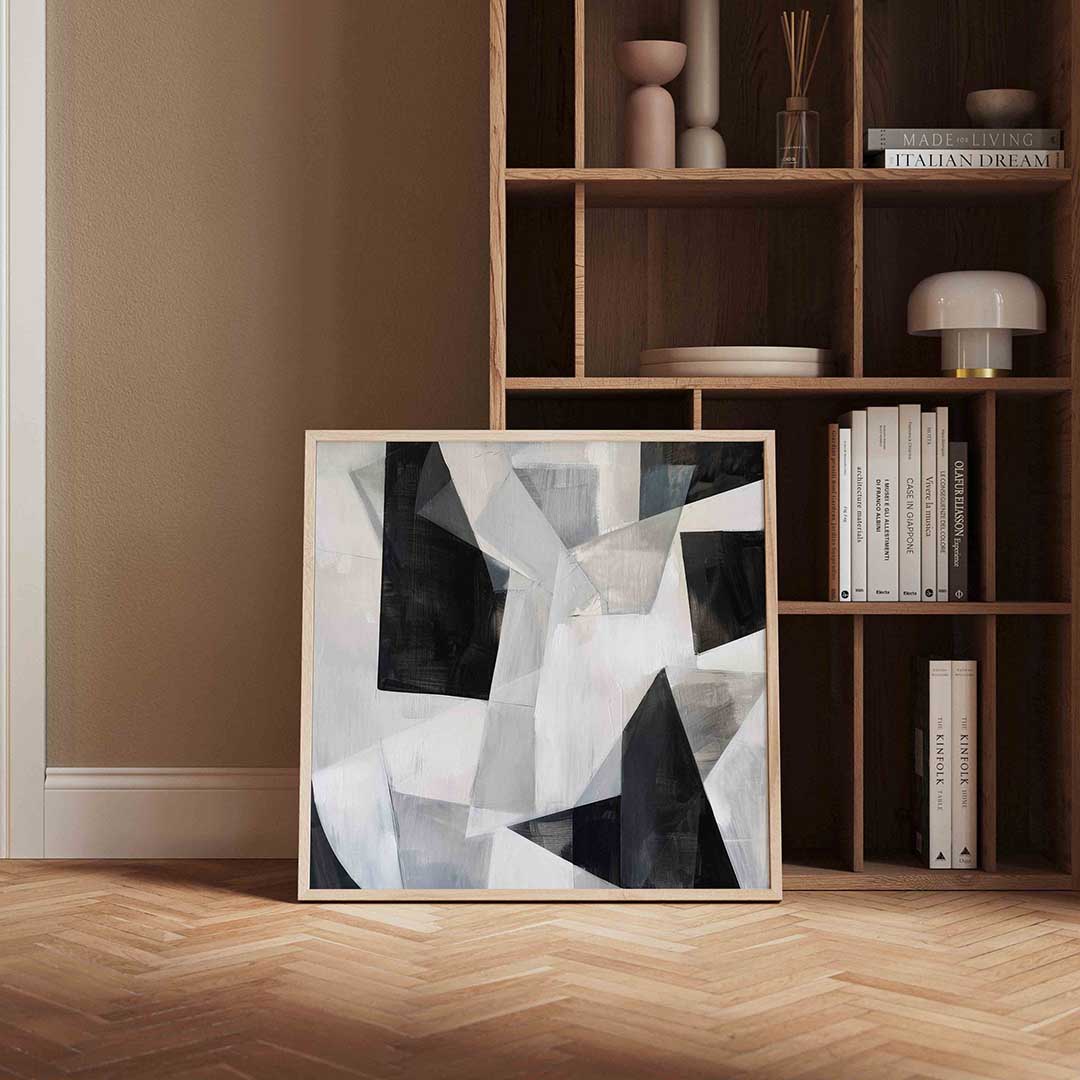 Abstracte vormen – vierkante design wanddecoratie van WallArtistic