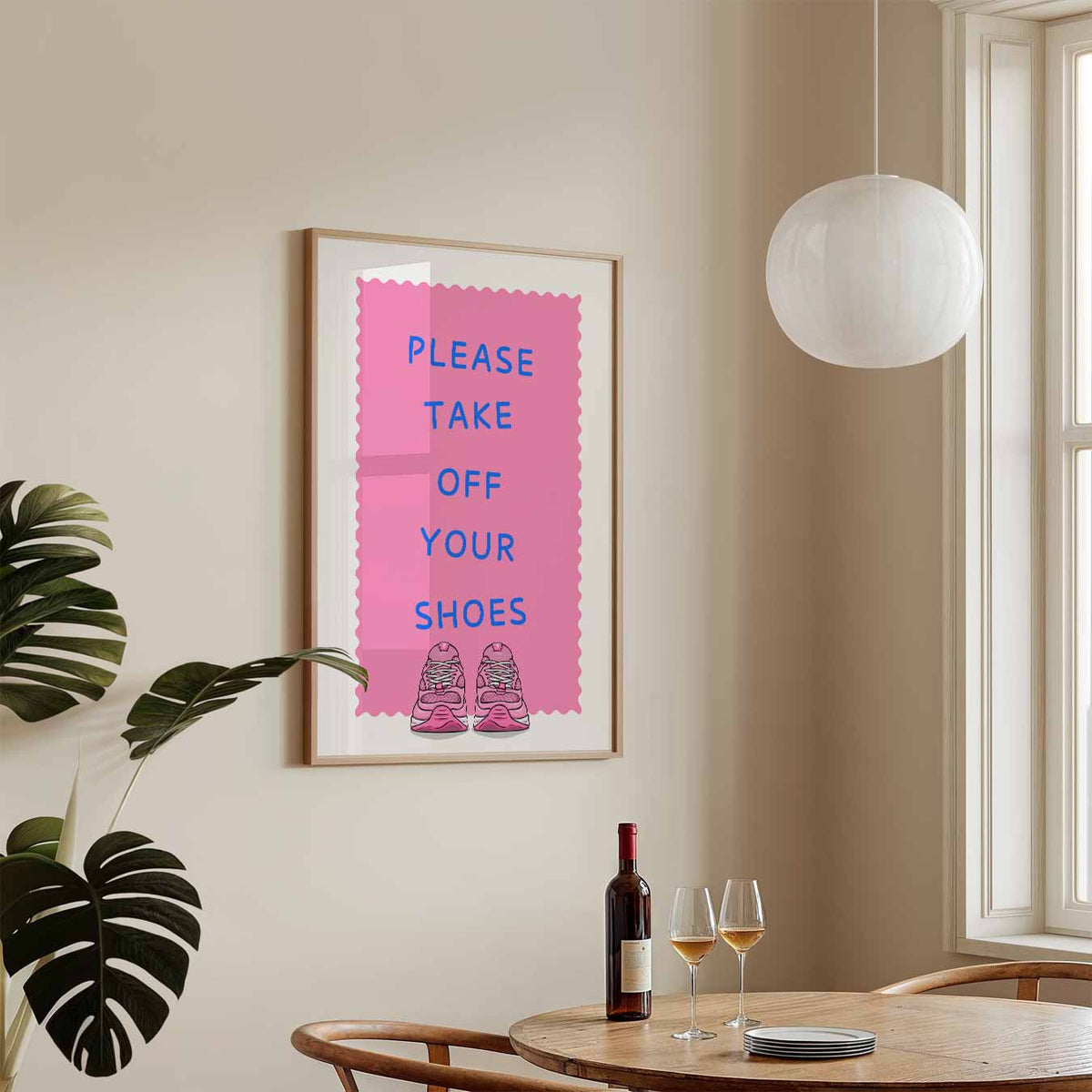 Stijlvolle Welkomstposter – tekstposter in staand formaat