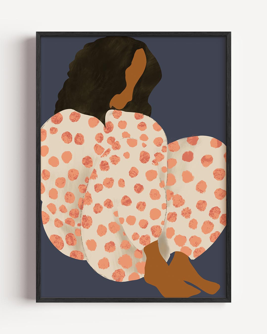 Stijlvolle Vrouwelijke Abstracte Kunstposter – vrouwelijk portret poster als wanddecoratie