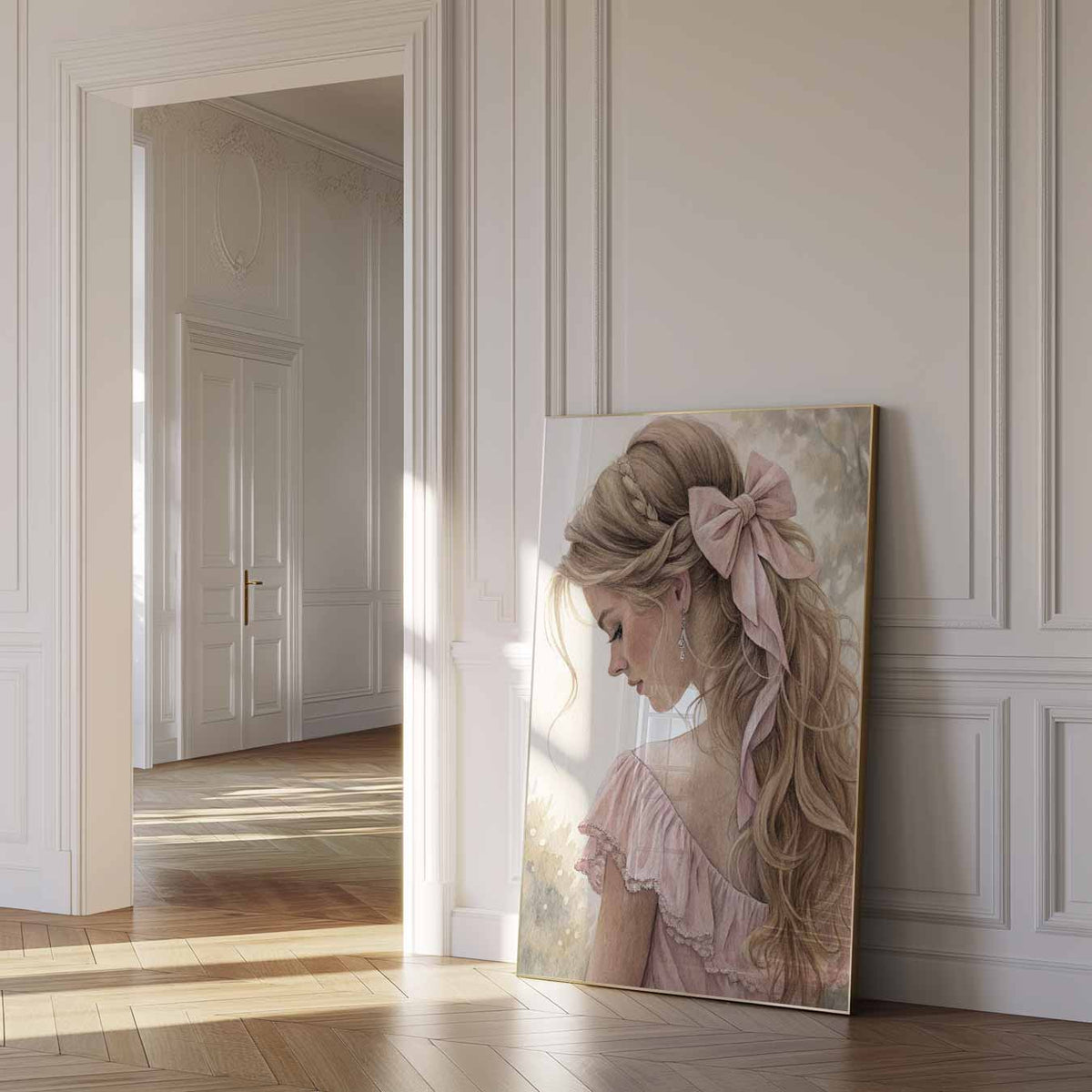 Dromerige Elegantia – paas poster als vrolijke staande wanddecoratie