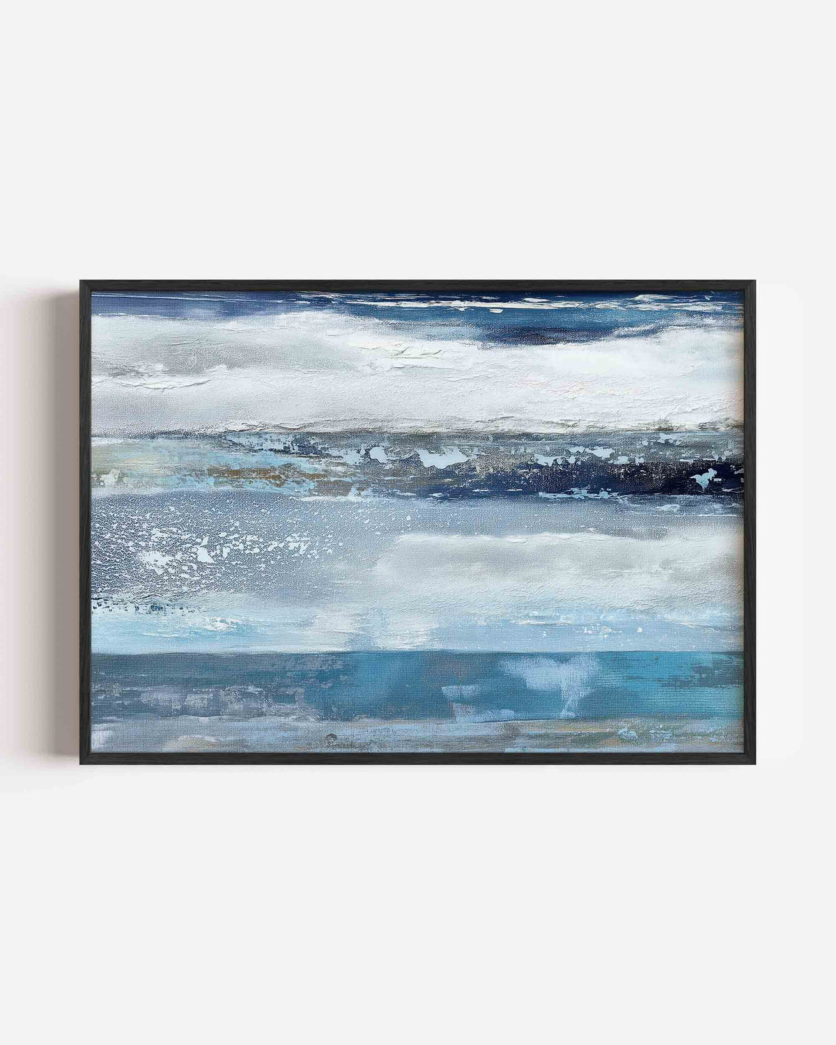 Abstracte blauwe lucht – abstracte landscape poster als wanddecoratie