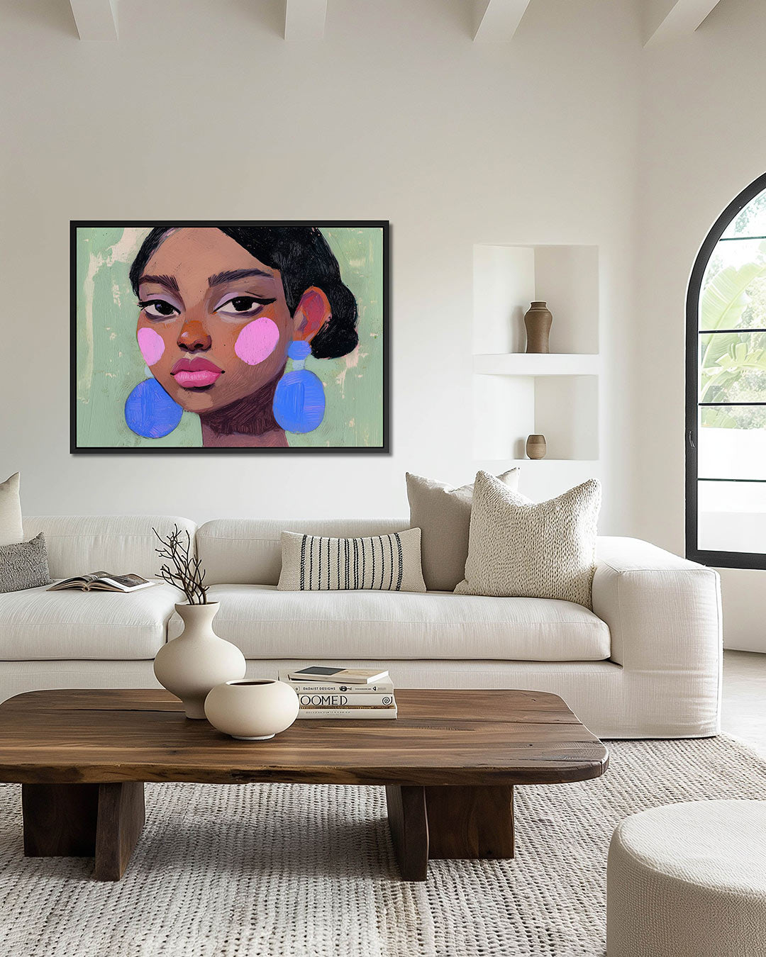 Portretstudie – Portret kunstwerk – wanddecoratie in interieur