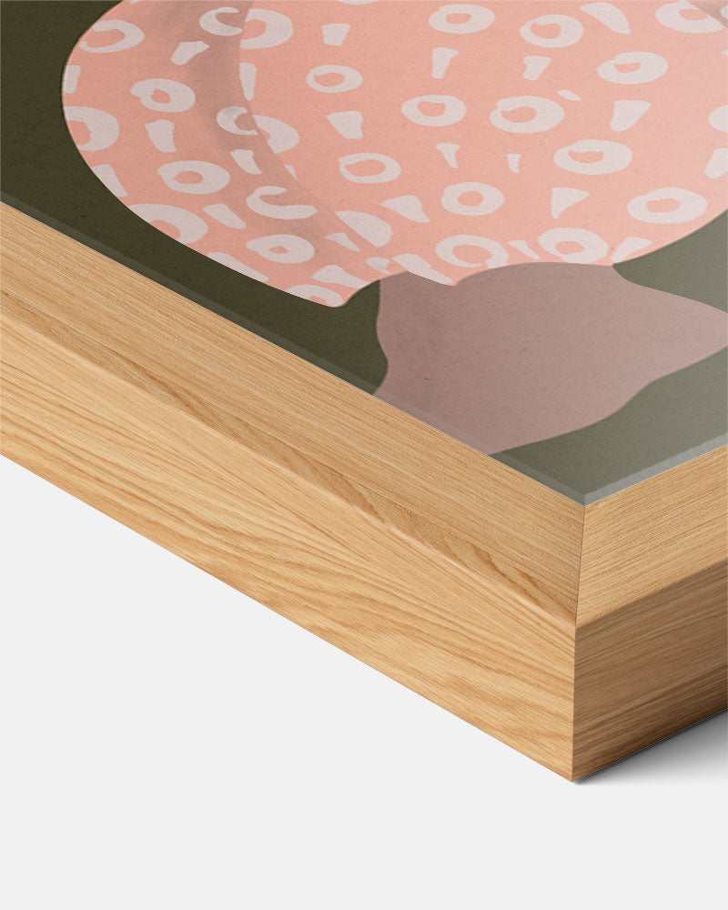 Stijlvolle Abstracte Vrouwenfiguur – staande muurposter met vrouwelijk portret