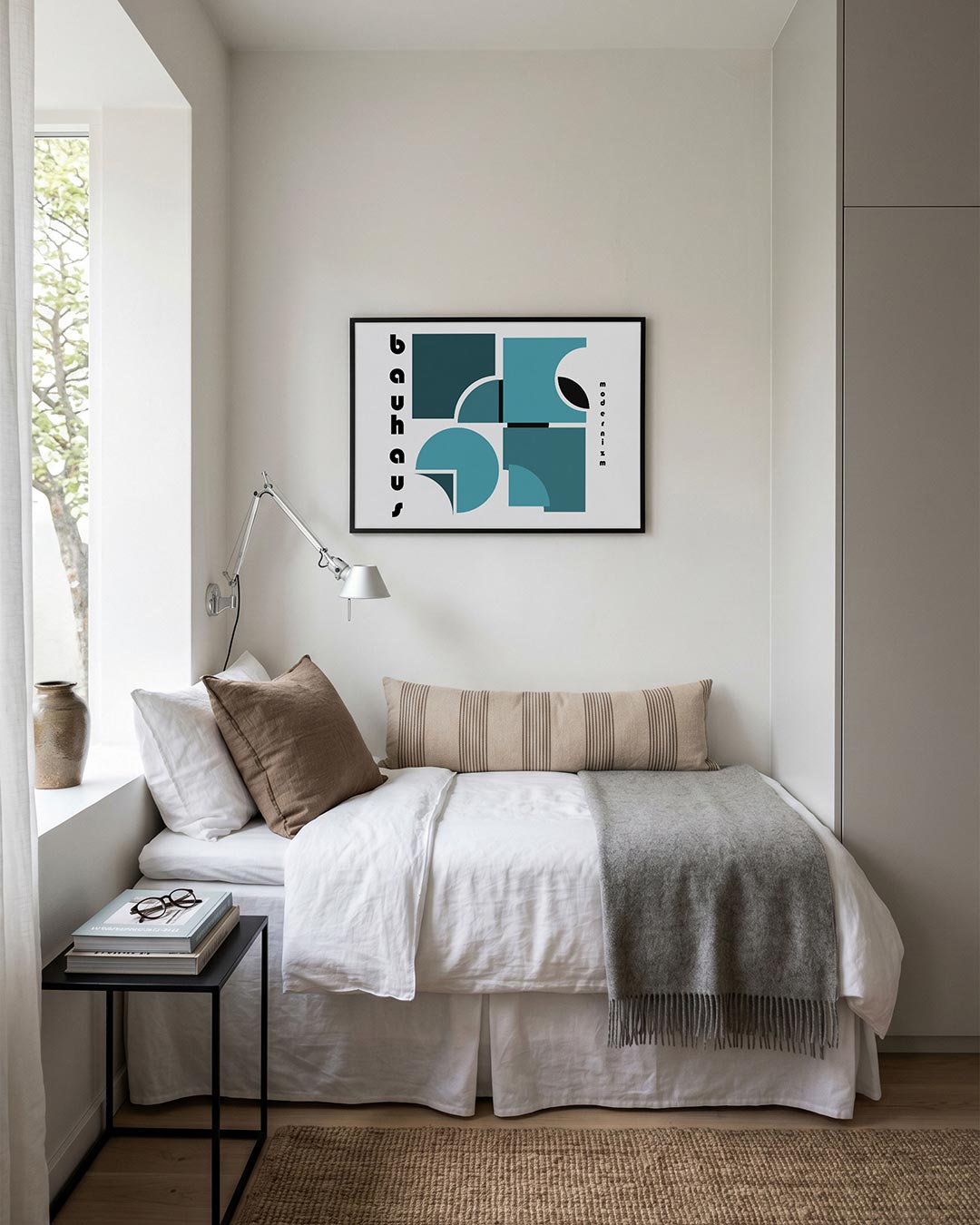 Vorm en balans – moderne Bauhaus wandkunst als poster