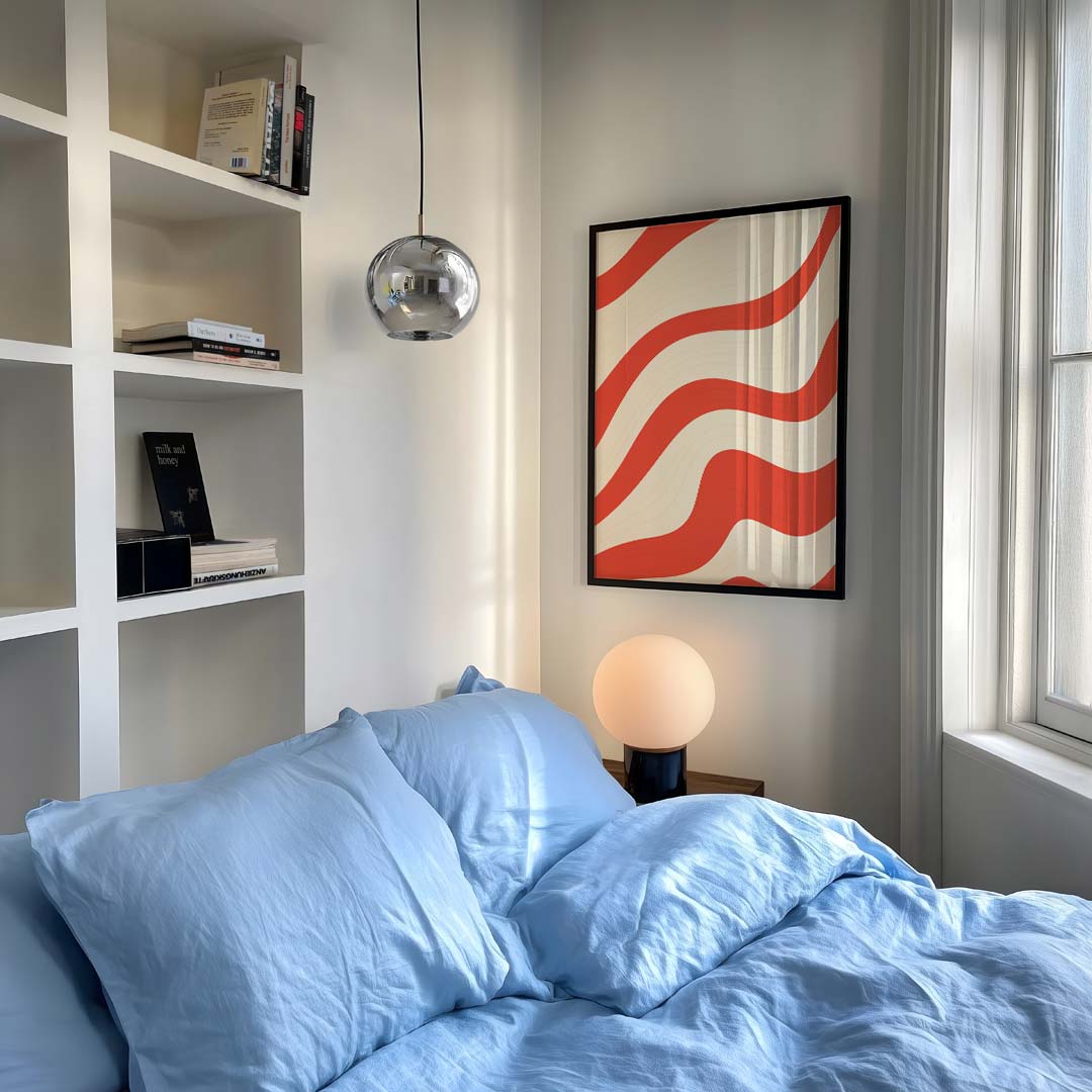 Waving Diva – staande kleurrijke abstracte wanddecoratie van WallArtistic
