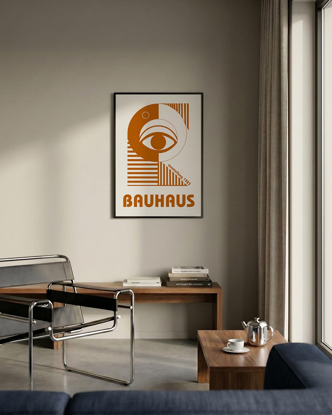  – staande Bauhaus poster voor aan de muur