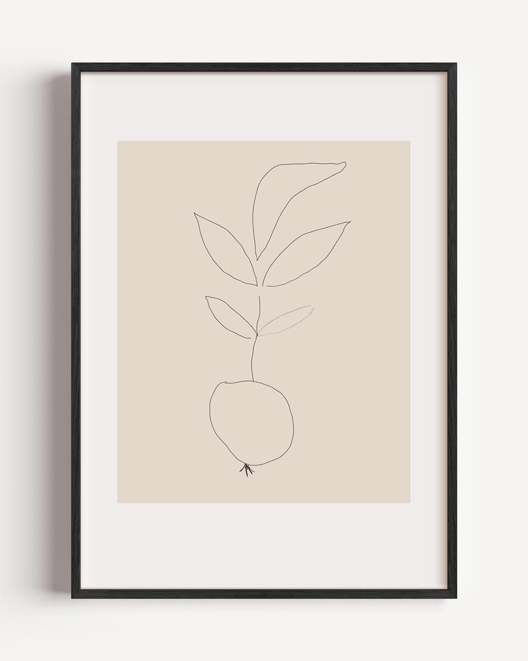 Minimalistische Botanische – bloemen portret poster als wanddecoratie
