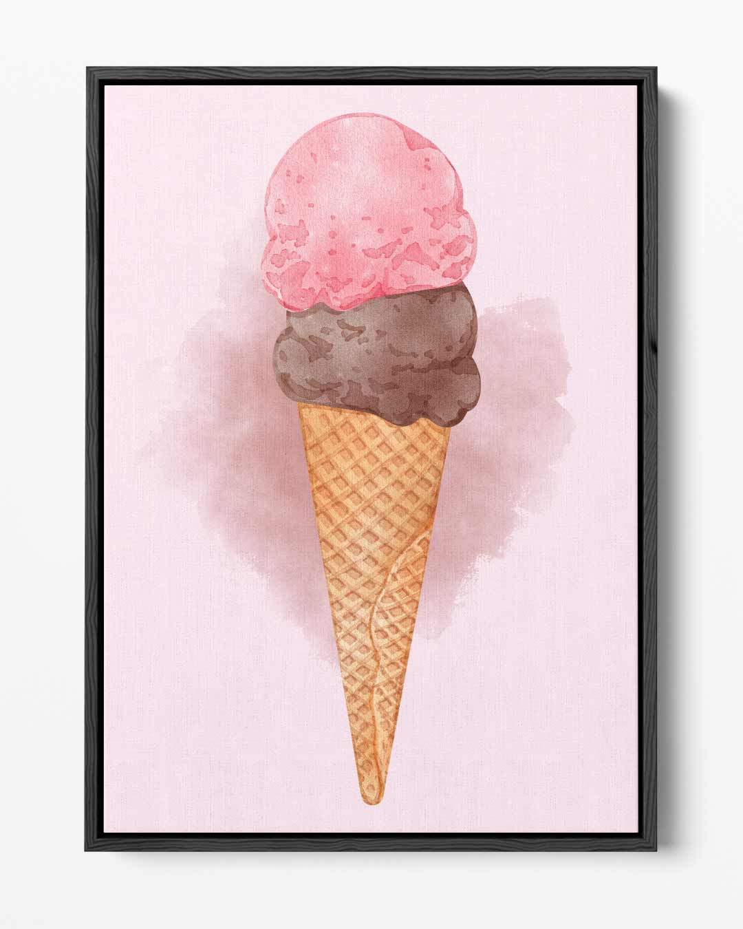 Zomerse IJshoorn Aquarel – portret kunstwerk als wanddecoratie