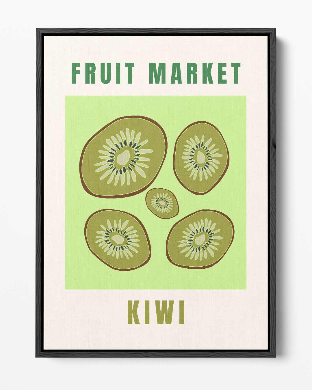 Kiwi Fruit Market Poster – portret kunstwerk als wanddecoratie