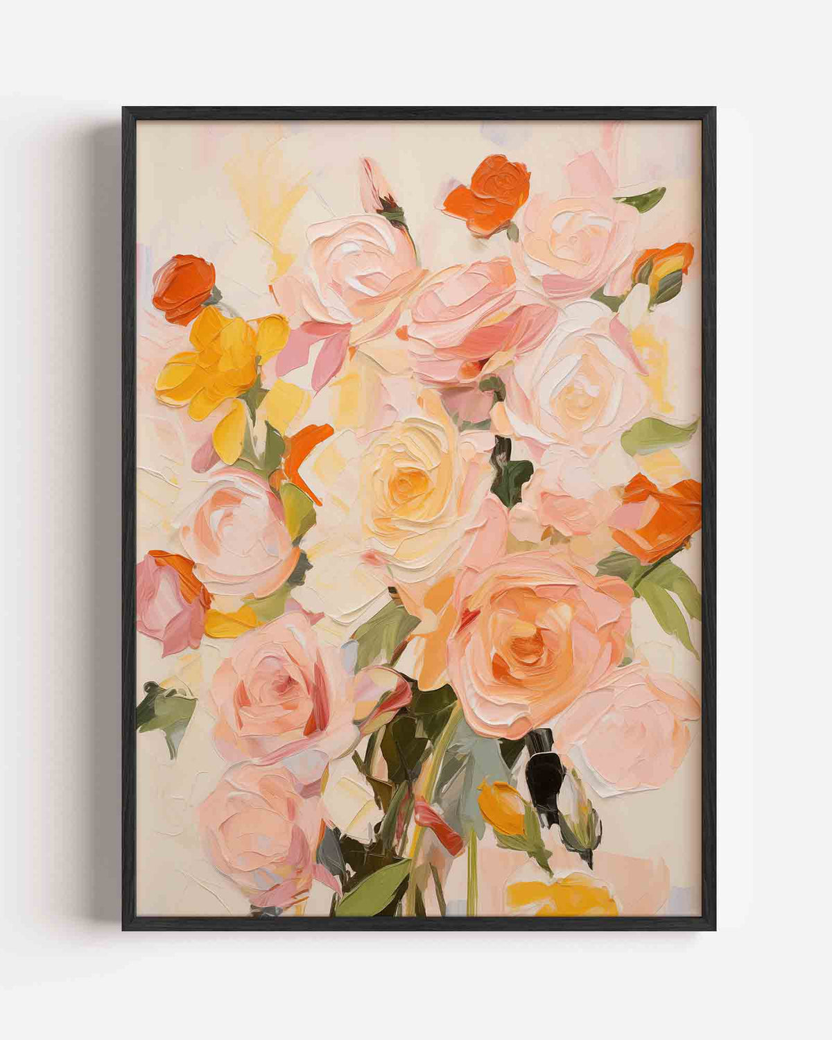 Bloemen in zachte tinten – bloemen portret poster als wanddecoratie