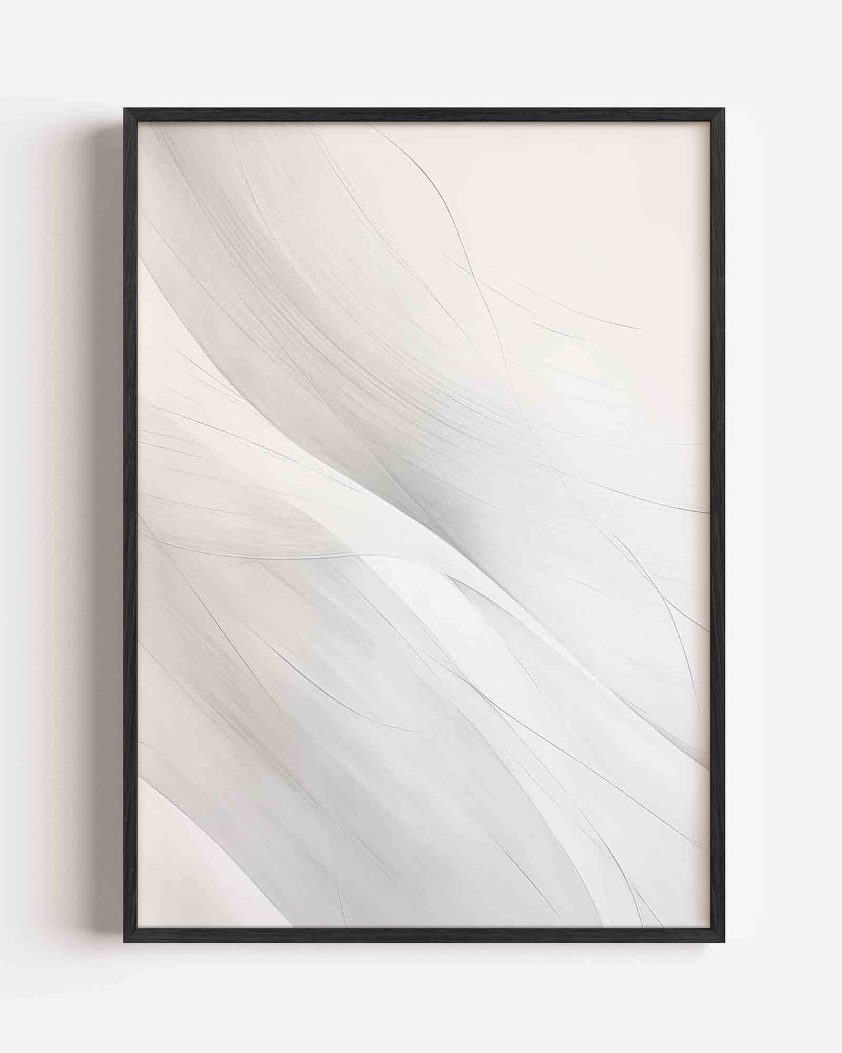 Vloeiende lijnen – zacht abstracte portret poster als wanddecoratie