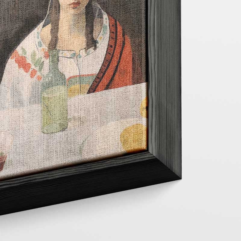 Bloemen en Stilte – portret wandkunst van WallArtistic