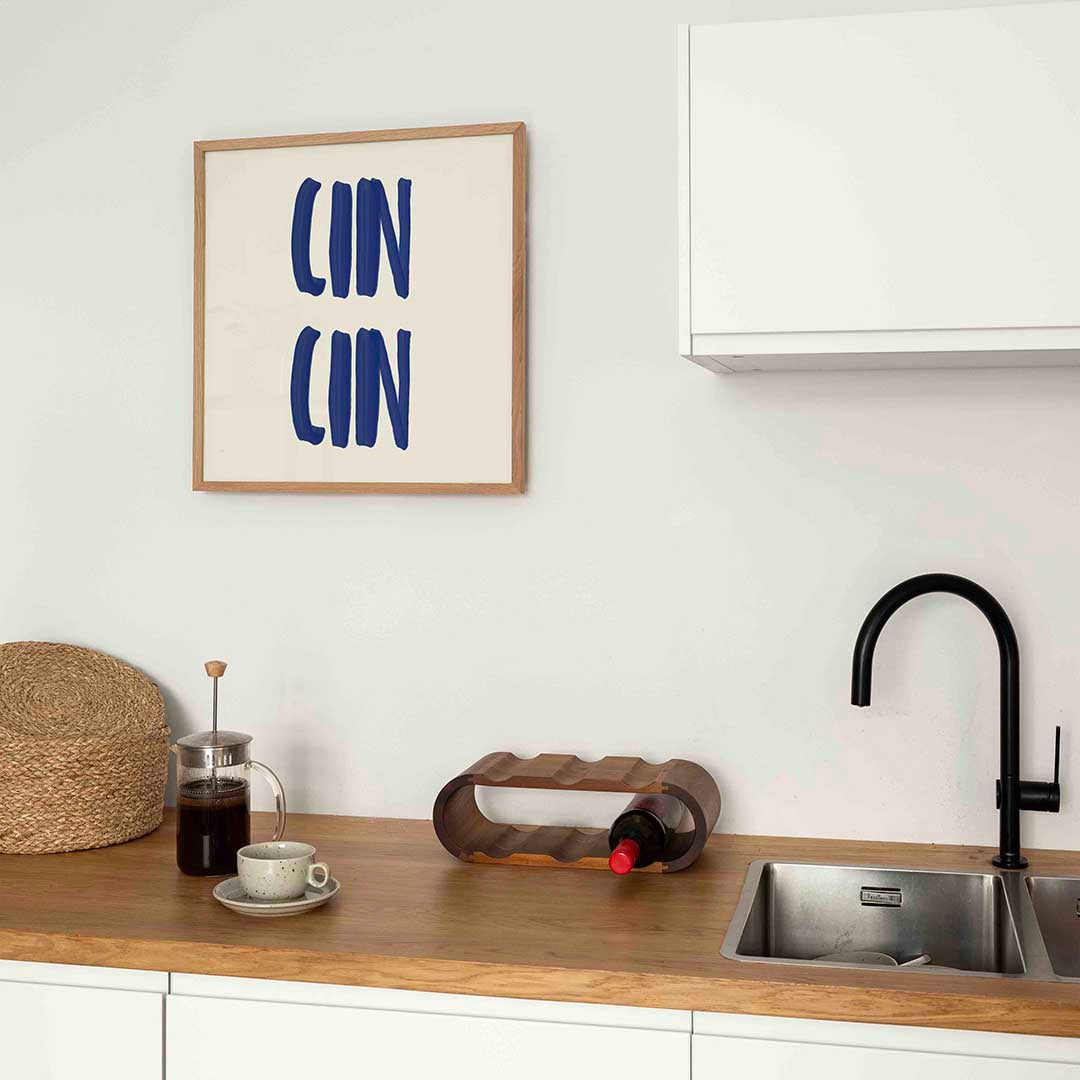 Cin cin – keukenposter in vierkant formaat