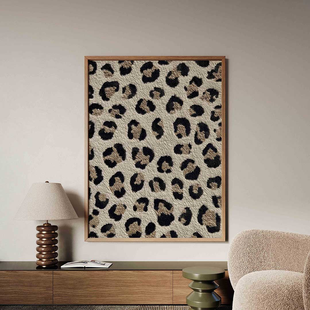 Luipaardprint – safari poster in staand formaat
