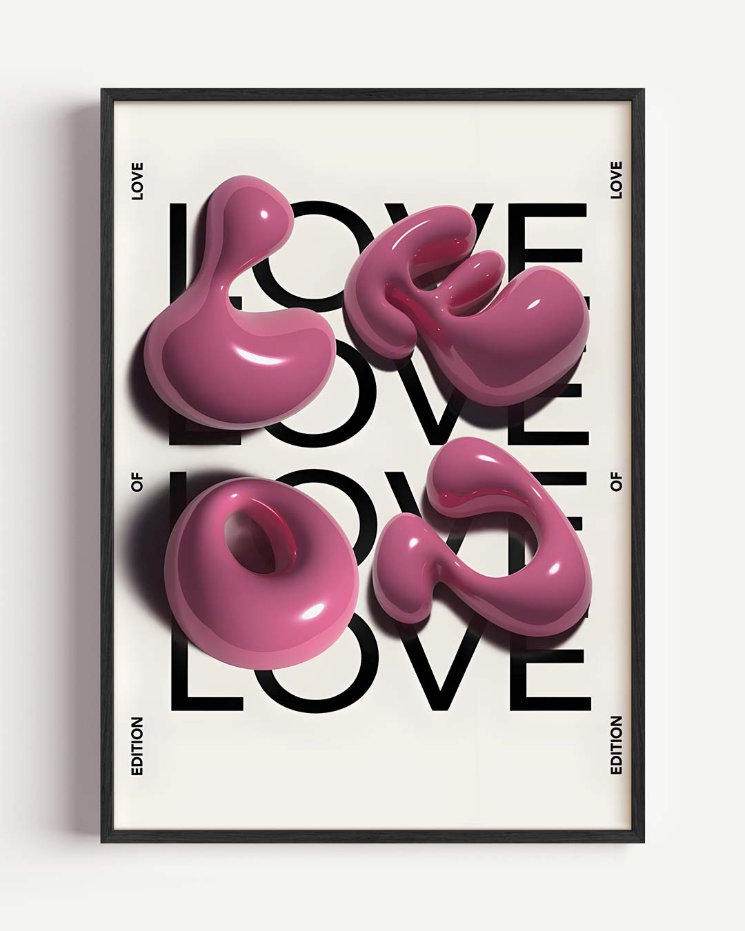 Love Art Edition – Popart en Streetart portret poster als wanddecoratie