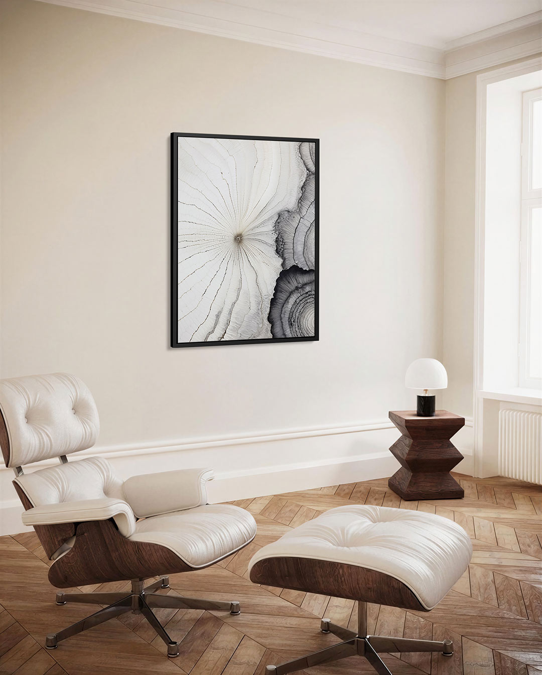Organische lijnen – staand wanddecoratie kunstwerk