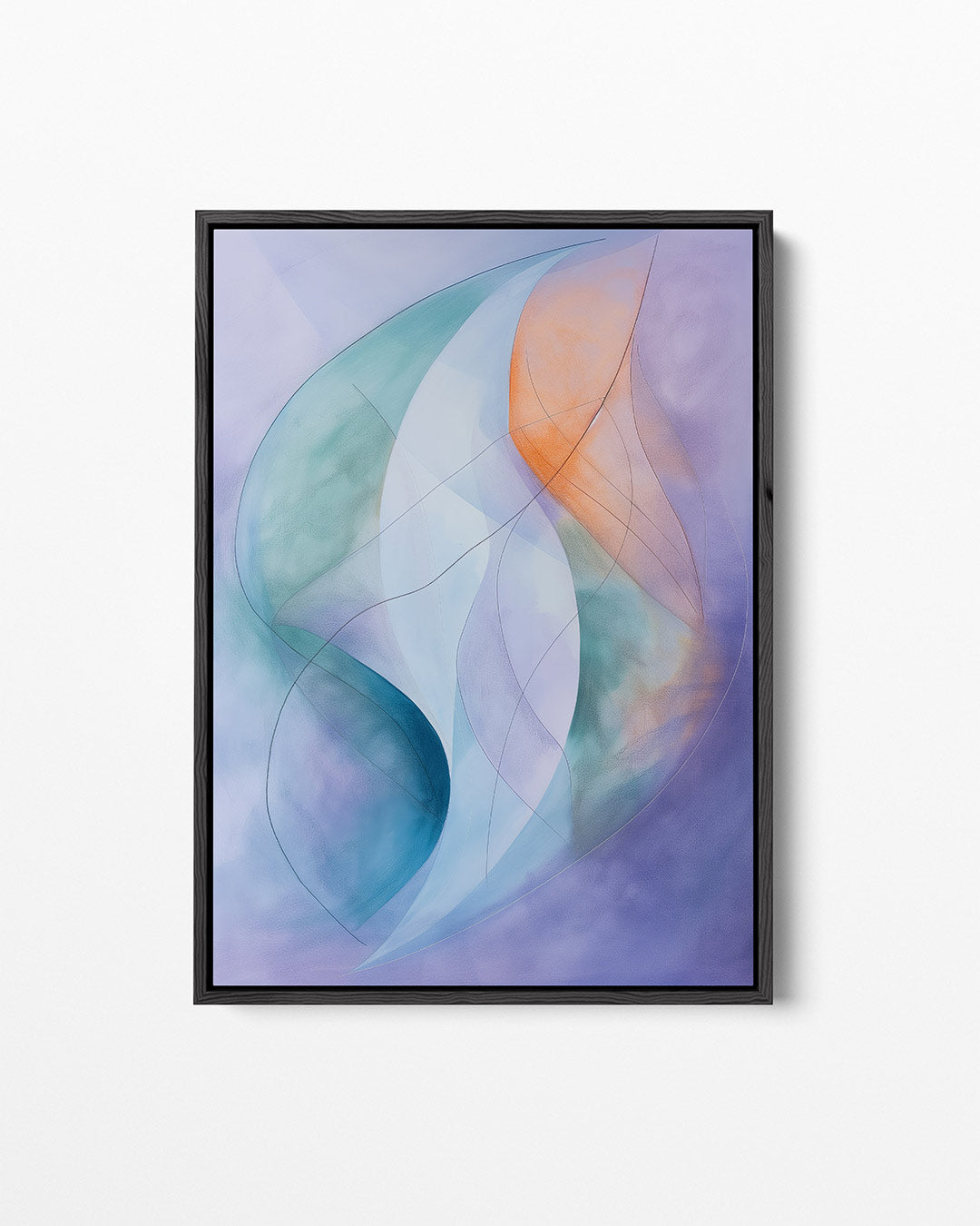 Vloeiende lijnen – staand wanddecoratie kunstwerk